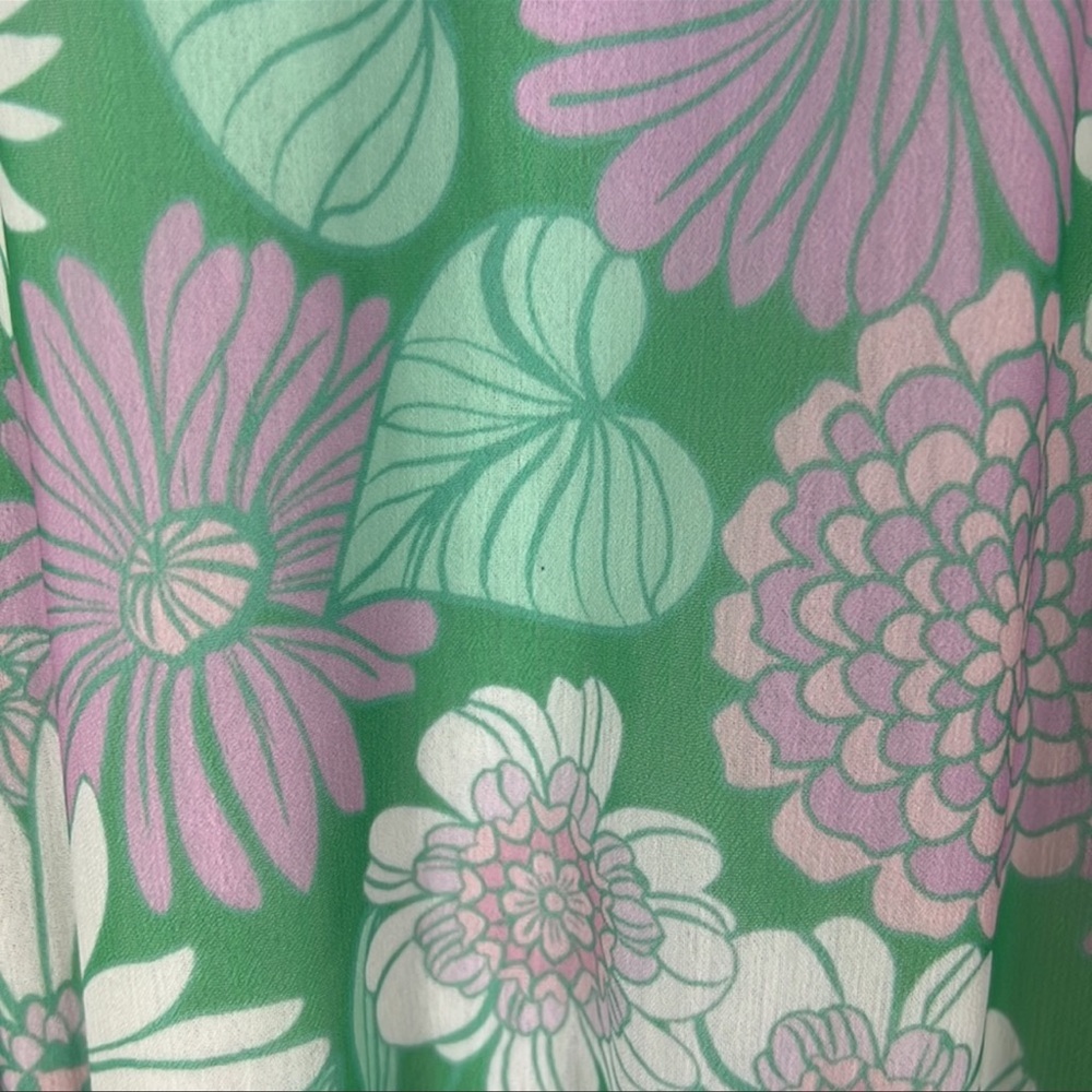 Floral Green Maxi Dress - Picture 8 of 9
